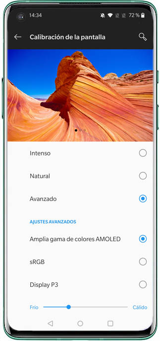 Calibración pantalla OnePlus 8
